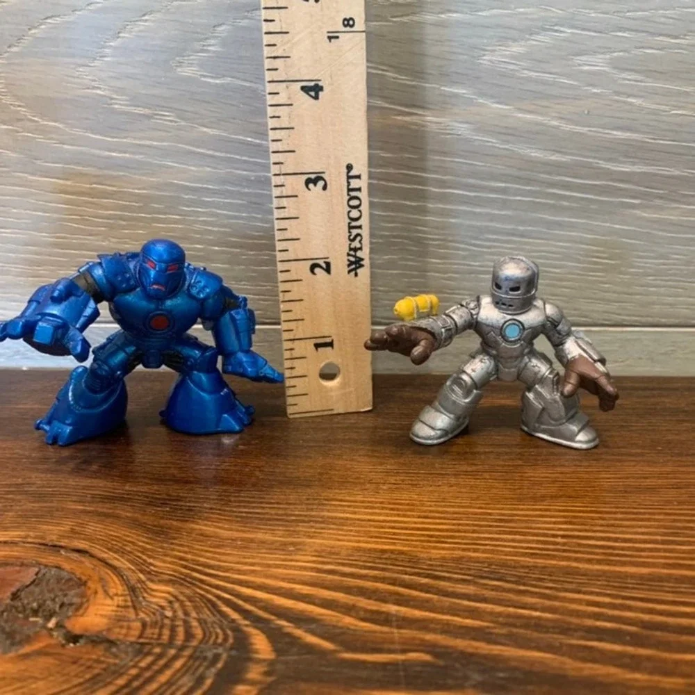 Marvel Super Hero Squad Lot Of 2 Original‎ Iron Man Mark 1 & Blue Iron Monger